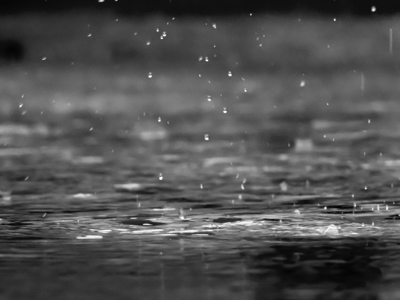 冷たい雨の日